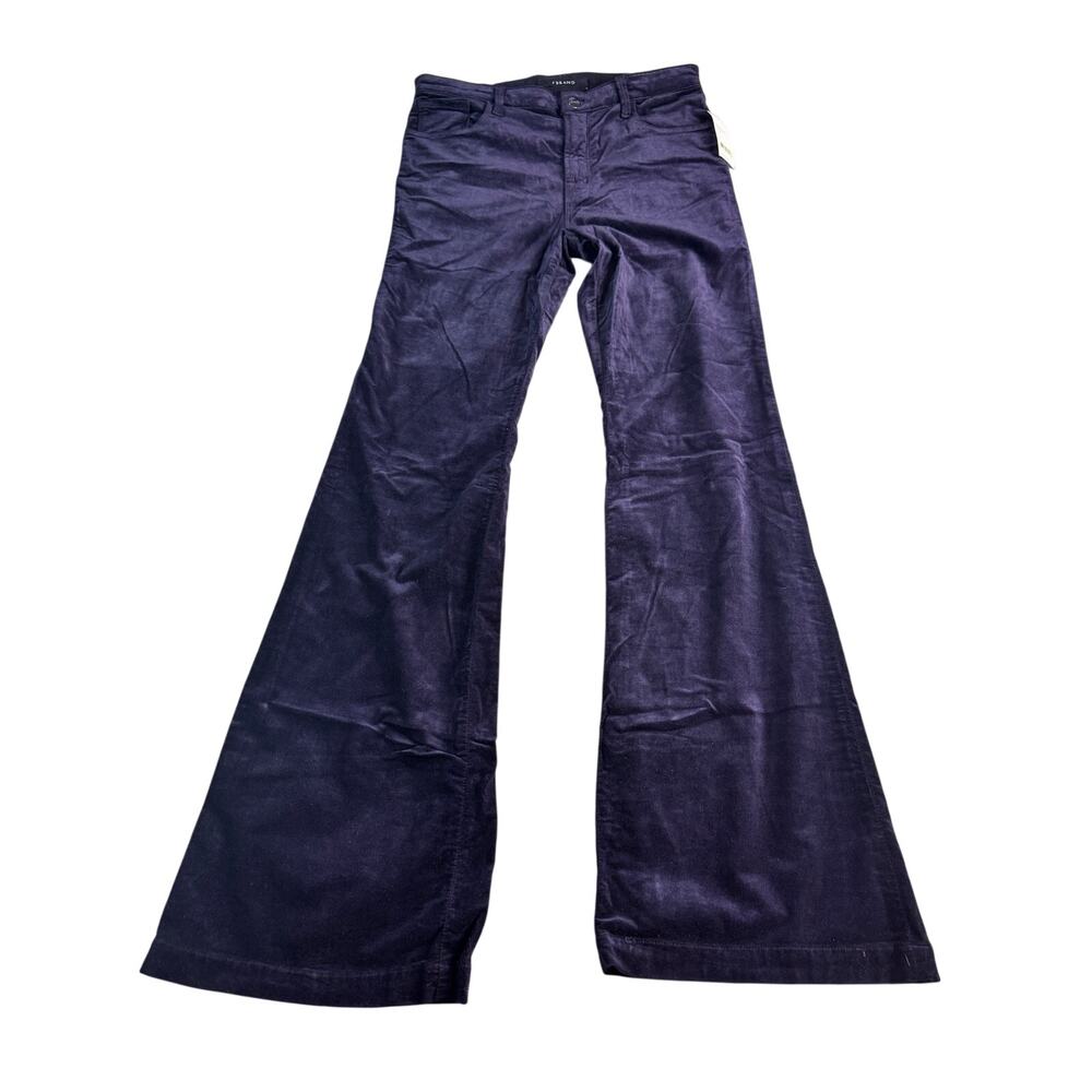 J Brand Maria High Rise Flare Velvet Jeans 31 Twilight Purple NWT MSRP $228